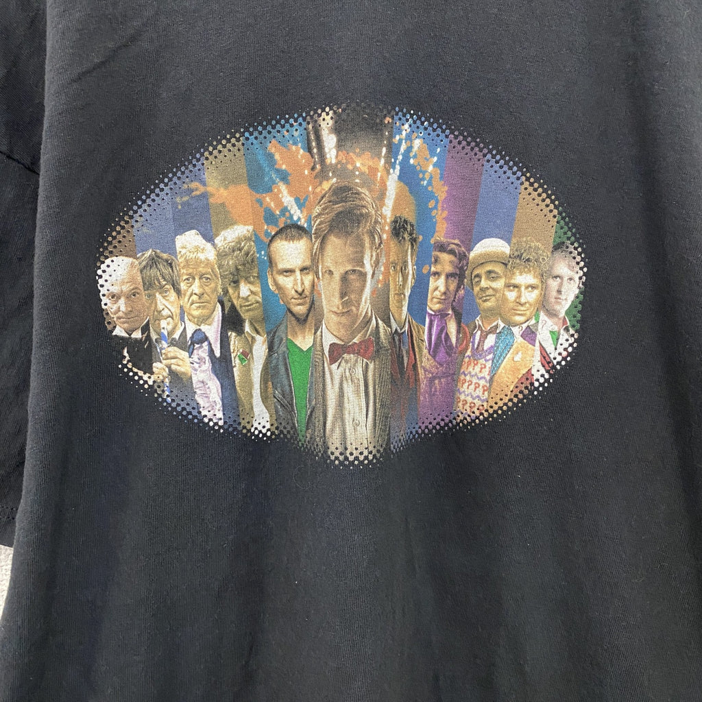 DOCTOR WHO　ドクターフー　半袖プリントTシャツ　ドラマT　黒　ブラック　　古着