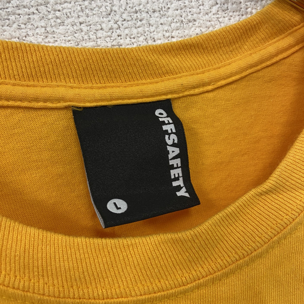 OFFSAFETY　オフセーフティー　Eminem　Dr.Dre　Paul Chan　長袖Tシャツ/ロンT　黄色　イエロー　Lサイズ　古着