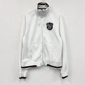 Abercrombie&Fitch　アバクロンビー&フィッチ　トラックジャケット/ジャージ　白　ホワイト　Mサイズ　古着