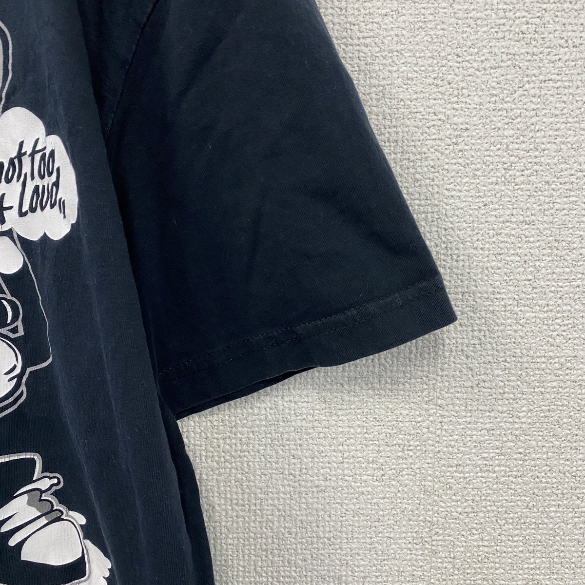 CROPP Design Unit　半袖プリントTシャツ　メッセージT　スピーカーボーイ　紺　ネイビー　Lサイズ　古着