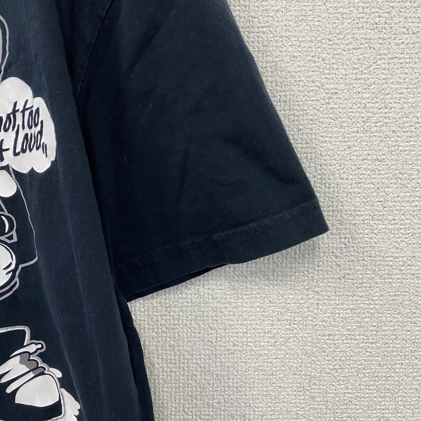 CROPP Design Unit　半袖プリントTシャツ　メッセージT　スピーカーボーイ　紺　ネイビー　Lサイズ　古着