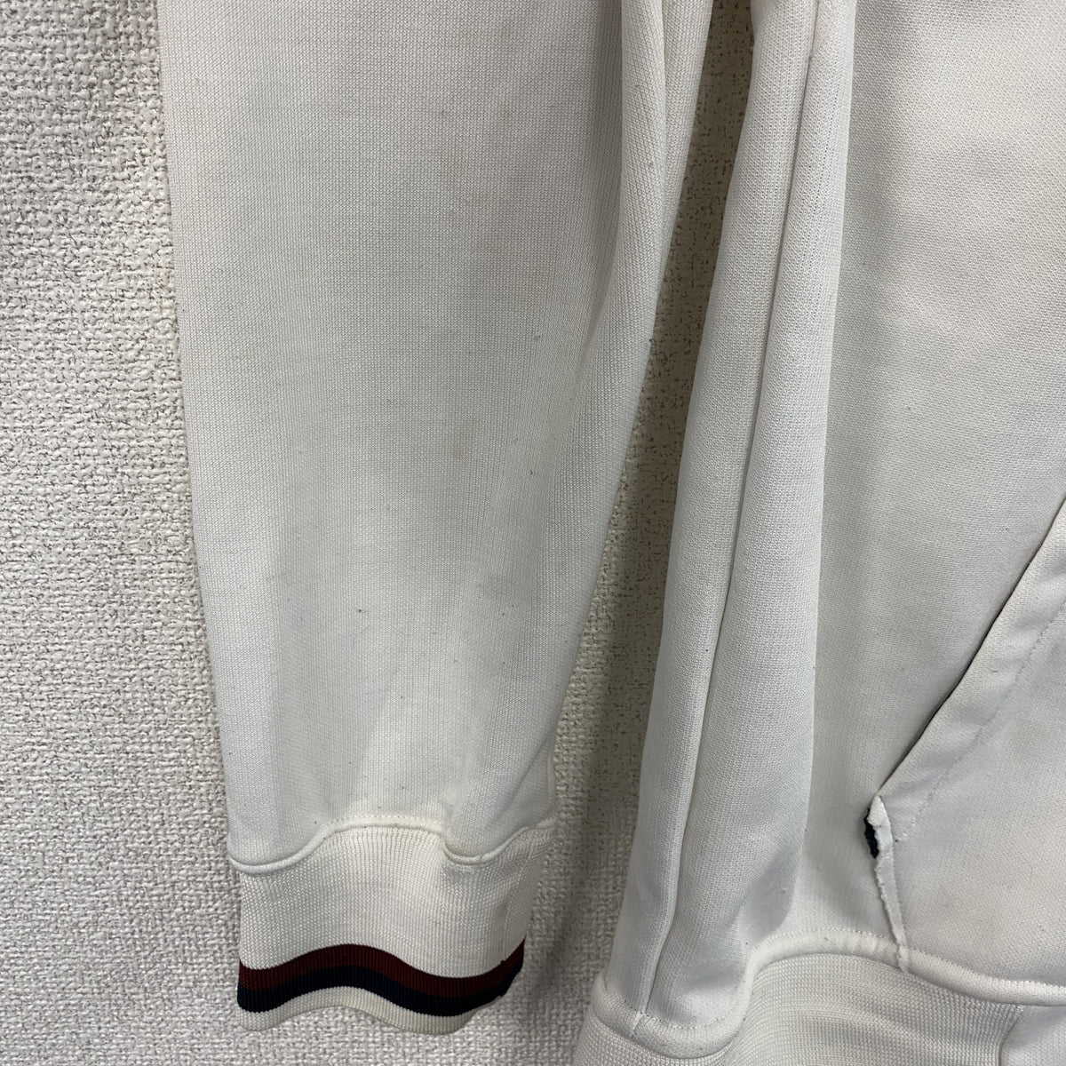 Abercrombie&Fitch　アバクロンビー&フィッチ　トラックジャケット/ジャージ　白　ホワイト　Mサイズ　古着