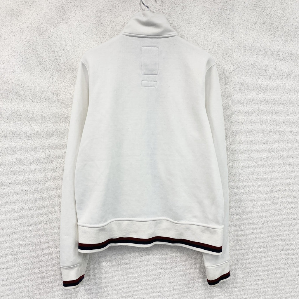 Abercrombie&Fitch　アバクロンビー&フィッチ　トラックジャケット/ジャージ　白　ホワイト　Mサイズ　古着