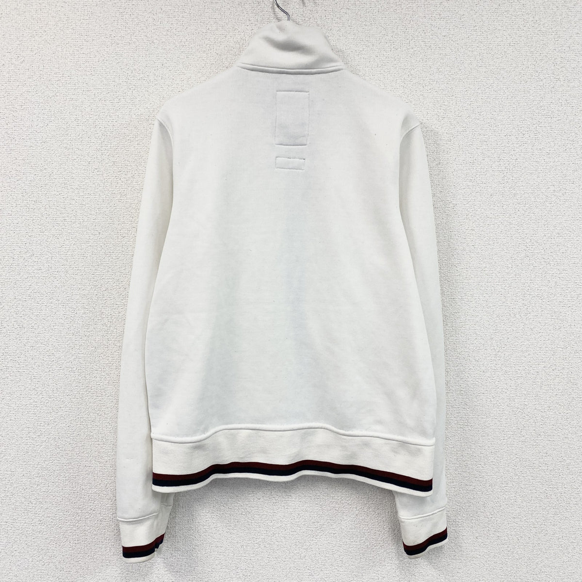 Abercrombie&Fitch　アバクロンビー&フィッチ　トラックジャケット/ジャージ　白　ホワイト　Mサイズ　古着