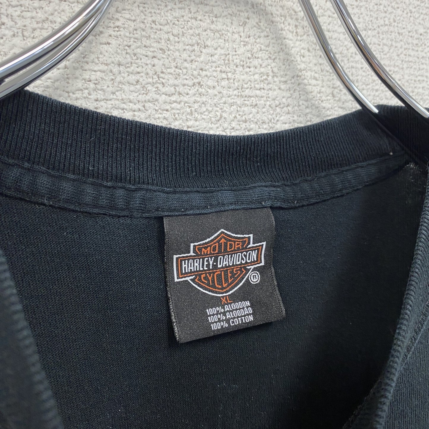 HARLEY DAVIDSON　ハーレーダビッドソン　半袖プリントTシャツ　黒　ブラック　XLサイズ