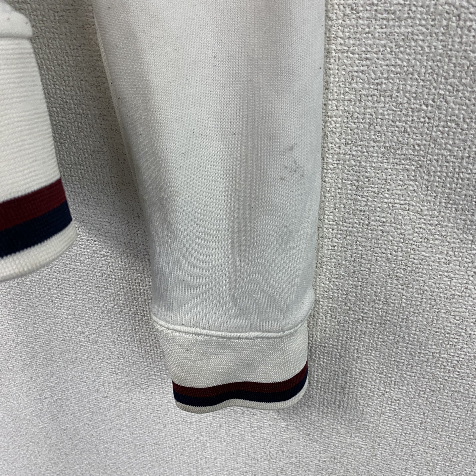 Abercrombie&Fitch　アバクロンビー&フィッチ　トラックジャケット/ジャージ　白　ホワイト　Mサイズ　古着