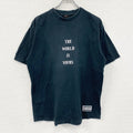 DOUBLE HARD　ダブルハード　半袖プリントTシャツ　黒　ブラック　Lサイズ　古着