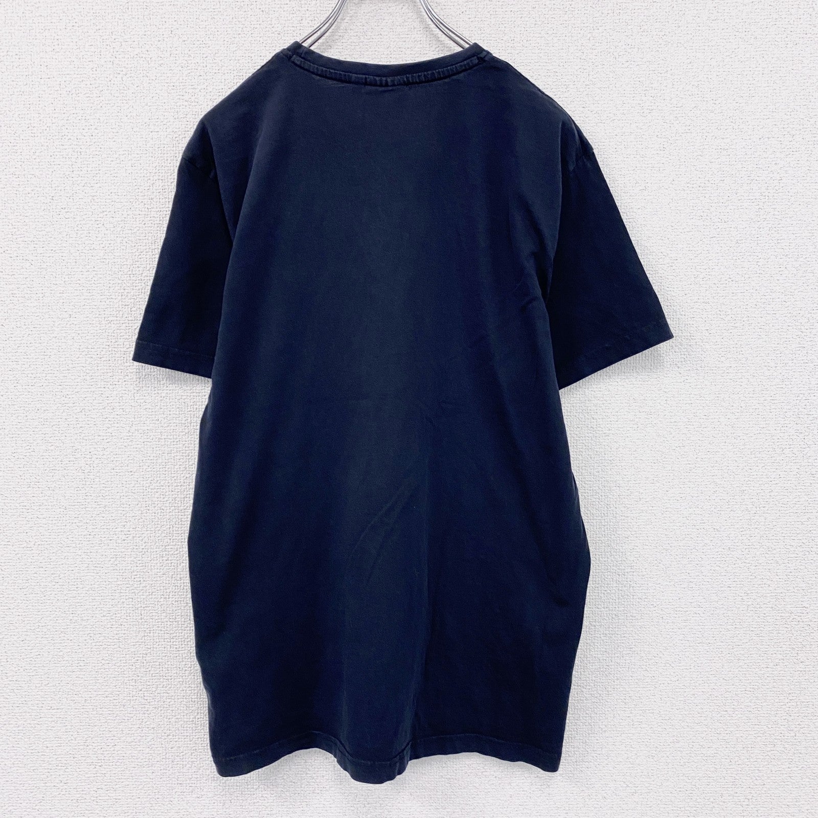 CROPP Design Unit　半袖プリントTシャツ　メッセージT　スピーカーボーイ　紺　ネイビー　Lサイズ　古着