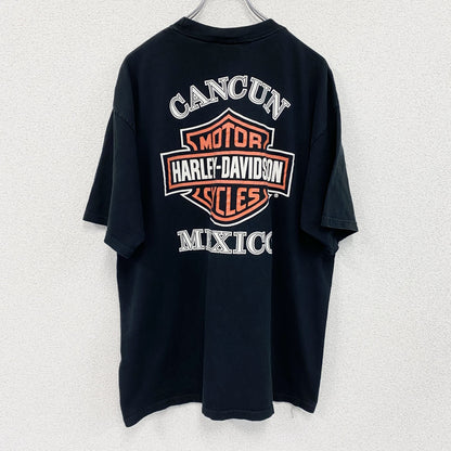 HARLEY DAVIDSON　ハーレーダビッドソン　半袖プリントTシャツ　黒　ブラック　XLサイズ
