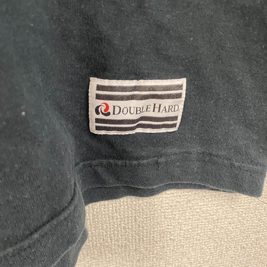 DOUBLE HARD　ダブルハード　半袖プリントTシャツ　黒　ブラック　Lサイズ　古着