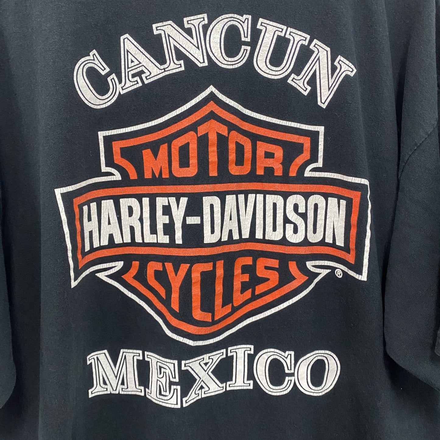 HARLEY DAVIDSON　ハーレーダビッドソン　半袖プリントTシャツ　黒　ブラック　XLサイズ