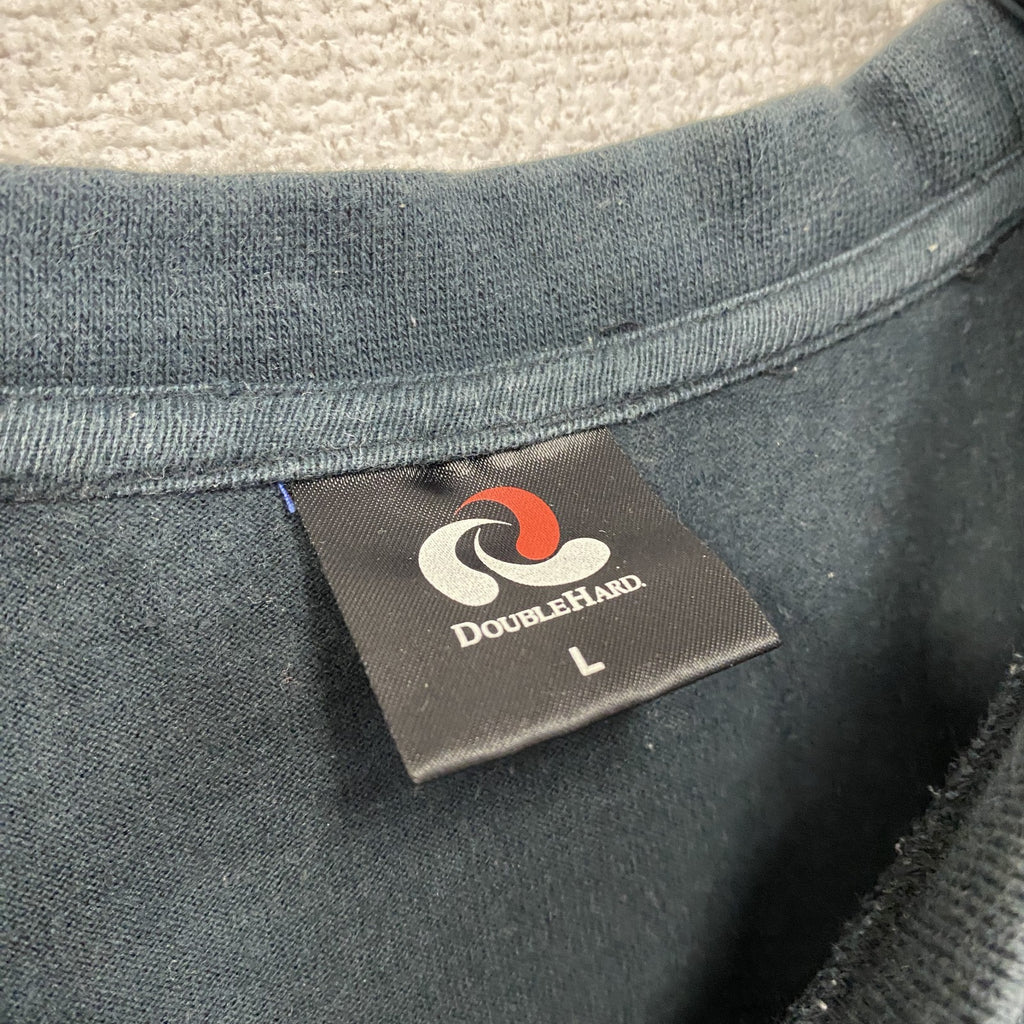DOUBLE HARD　ダブルハード　半袖プリントTシャツ　黒　ブラック　Lサイズ　古着