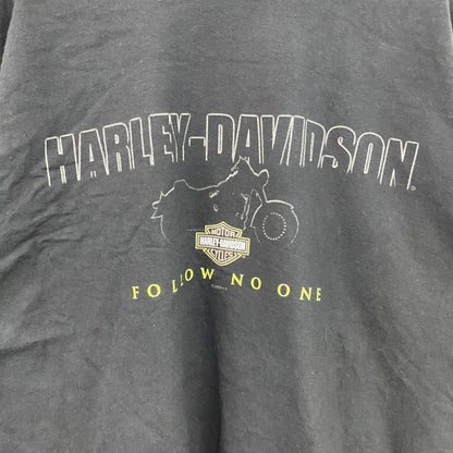 00s　HARLEY DAVIDSON　ハーレーダビッドソン　半袖プリントTシャツ　黒　ブラック　XXLサイズ