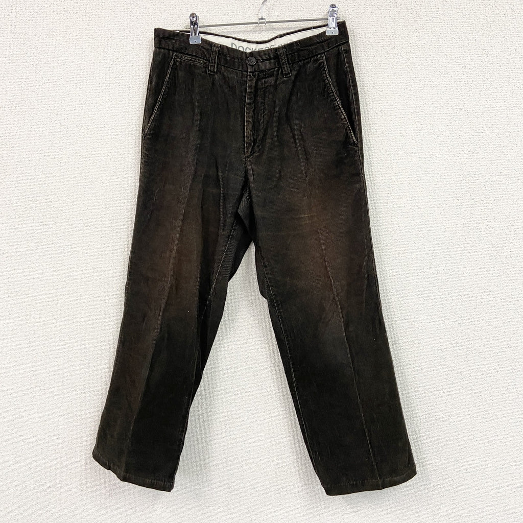 DOCKERS　ドッカーズ　コーデュロイパンツ　ジップフライ　茶色　ブラウン　W30サイズ　古着