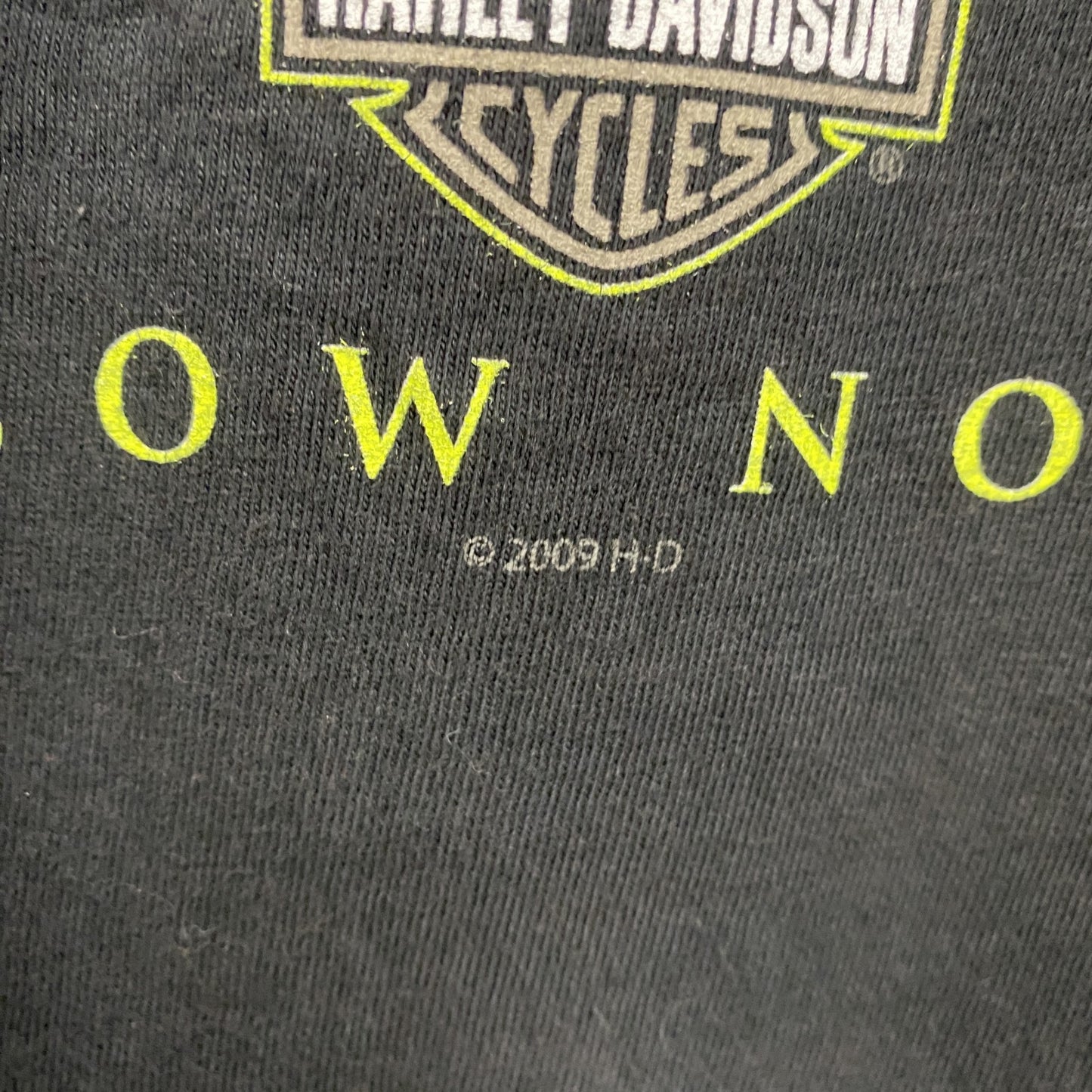 00s　HARLEY DAVIDSON　ハーレーダビッドソン　半袖プリントTシャツ　黒　ブラック　XXLサイズ