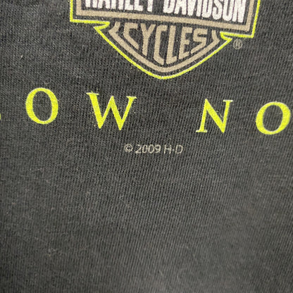 00s　HARLEY DAVIDSON　ハーレーダビッドソン　半袖プリントTシャツ　黒　ブラック　XXLサイズ