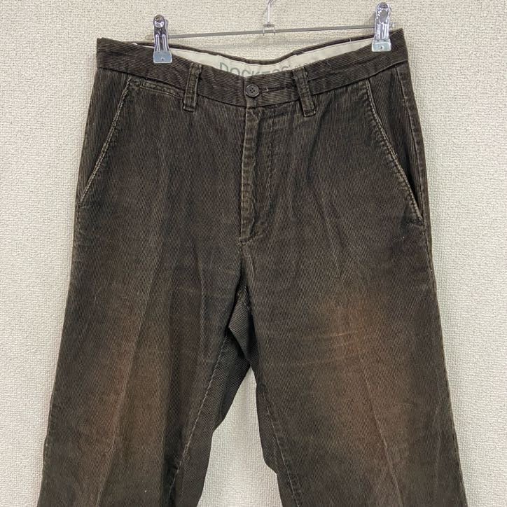 DOCKERS　ドッカーズ　コーデュロイパンツ　ジップフライ　茶色　ブラウン　W30サイズ　古着