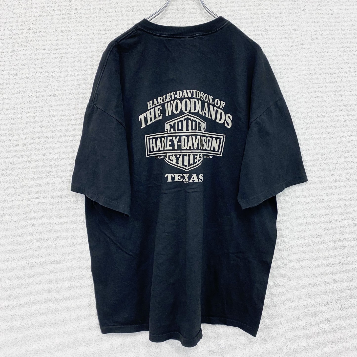 00s　HARLEY DAVIDSON　ハーレーダビッドソン　半袖プリントTシャツ　黒　ブラック　XXLサイズ