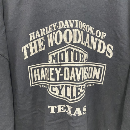00s　HARLEY DAVIDSON　ハーレーダビッドソン　半袖プリントTシャツ　黒　ブラック　XXLサイズ