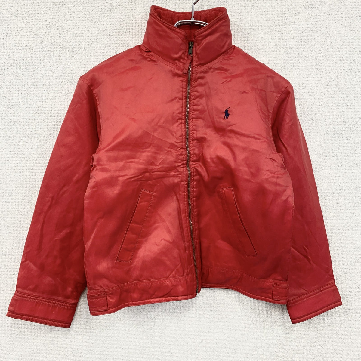 POLO by Ralph Lauren　ポロバイラルフローレン　中綿ジャケット　赤　レッド　Sサイズ　古着