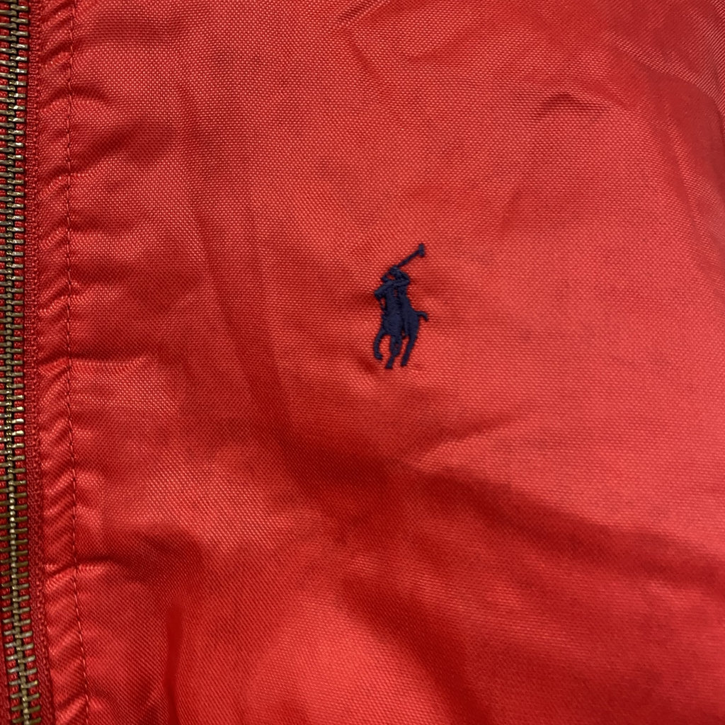 POLO by Ralph Lauren　ポロバイラルフローレン　中綿ジャケット　赤　レッド　Sサイズ　古着