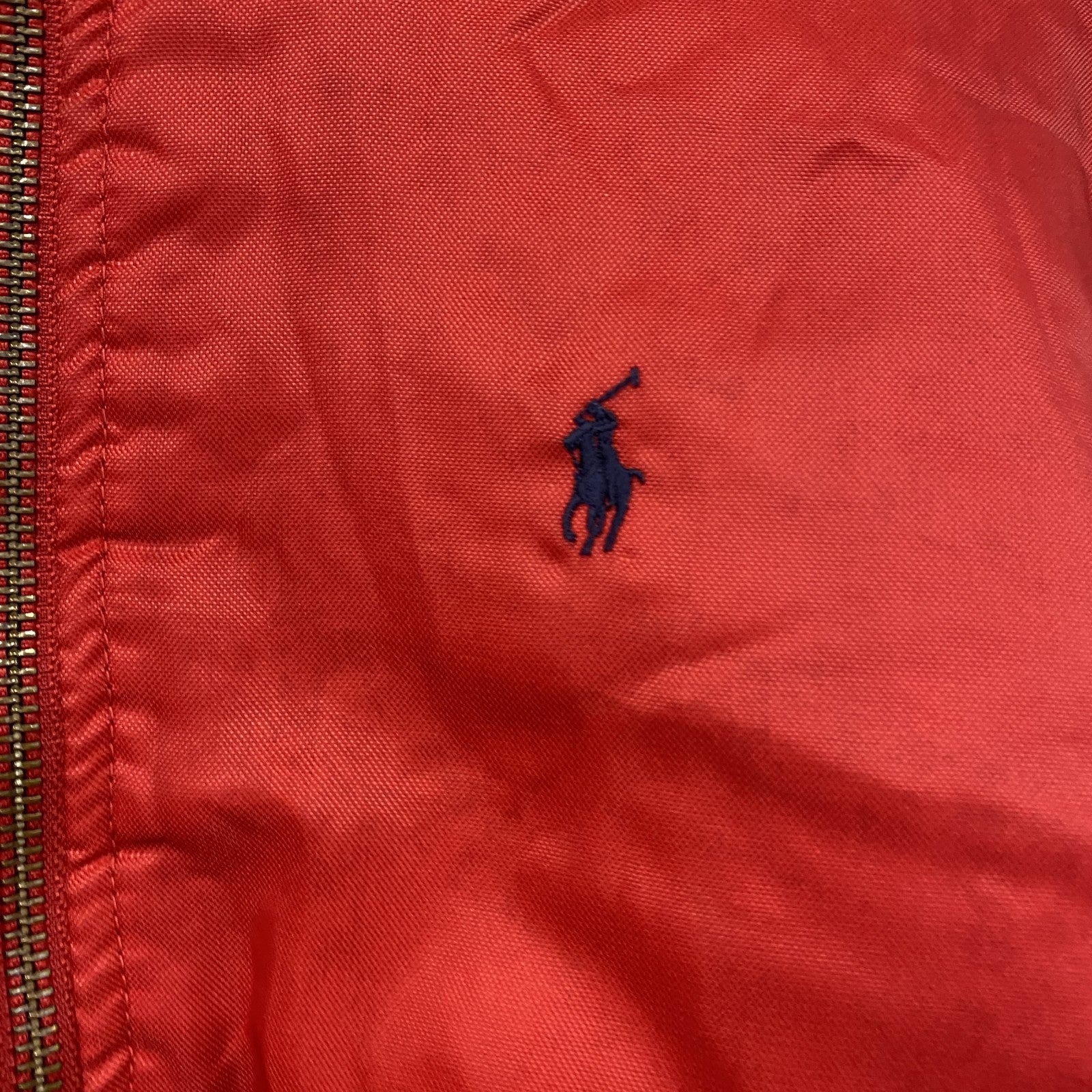 POLO by Ralph Lauren　ポロバイラルフローレン　中綿ジャケット　赤　レッド　Sサイズ　古着