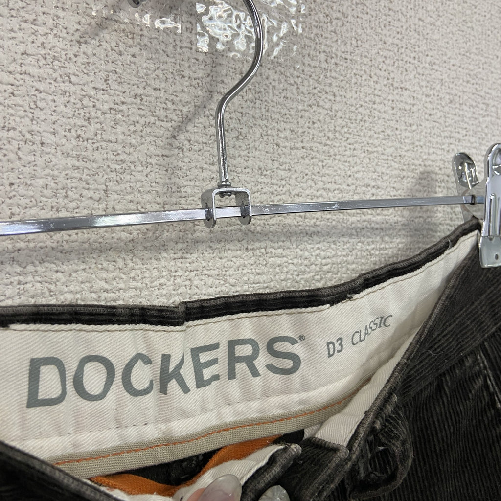 DOCKERS　ドッカーズ　コーデュロイパンツ　ジップフライ　茶色　ブラウン　W30サイズ　古着