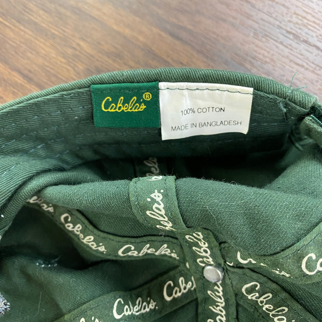 Cabela's　カベラス　6パネルキャップ　ベースボールキャップ　緑　グリーン 帽子 レディース 古着