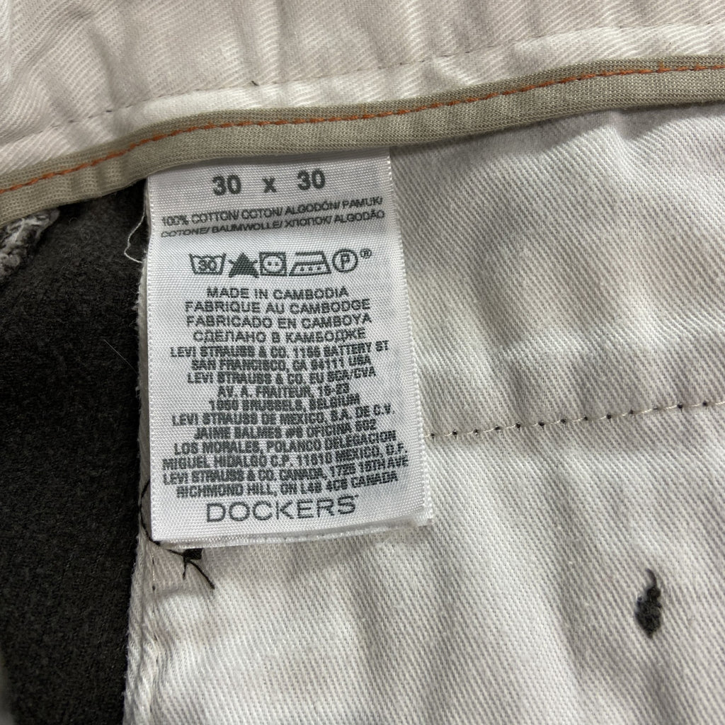 DOCKERS　ドッカーズ　コーデュロイパンツ　ジップフライ　茶色　ブラウン　W30サイズ　古着