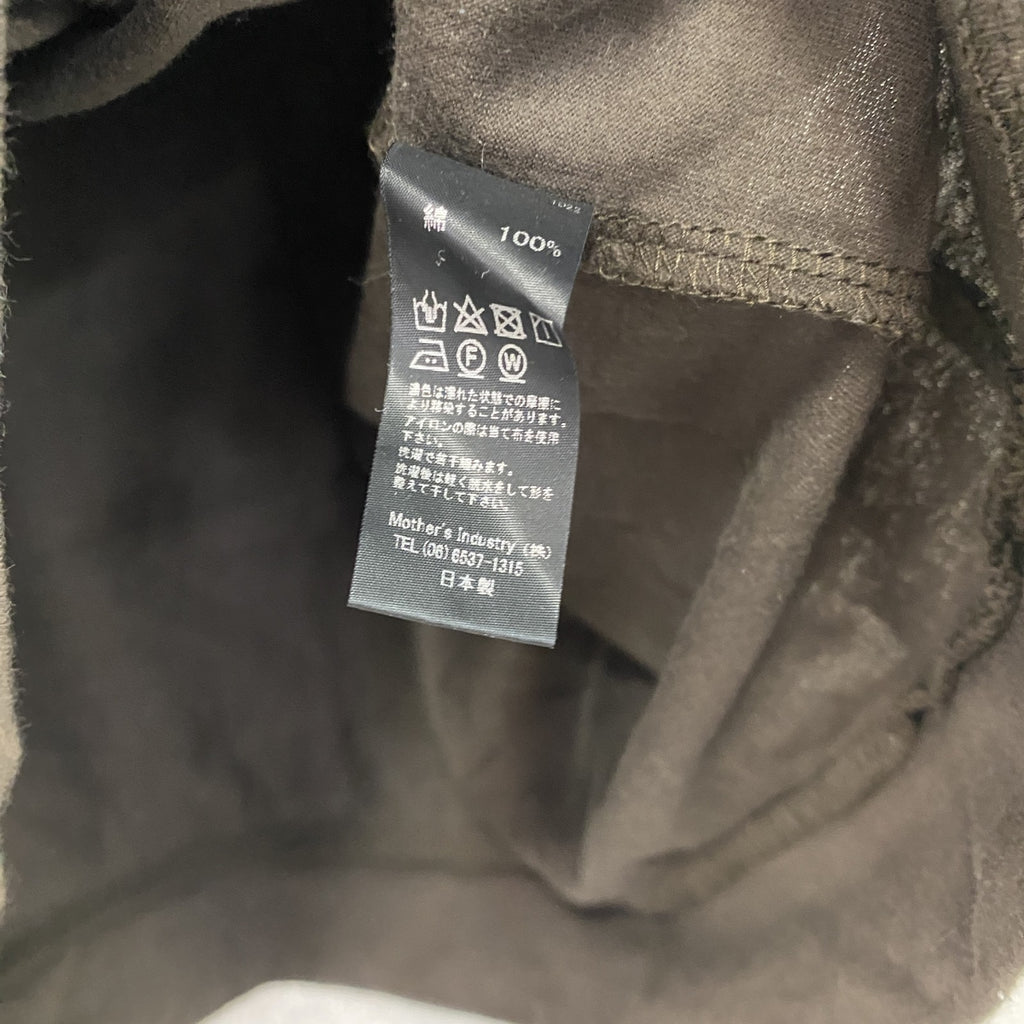 mizuiro ind　ミズイロインド　半袖Tシャツ　タックスリーブ　茶色　ブラウン　古着