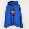 Lafayette　ラファイエット　LOGO 2TONE HOODIE　スウェットパーカー/フーディー　青　ブルー　Lサイズ　古着