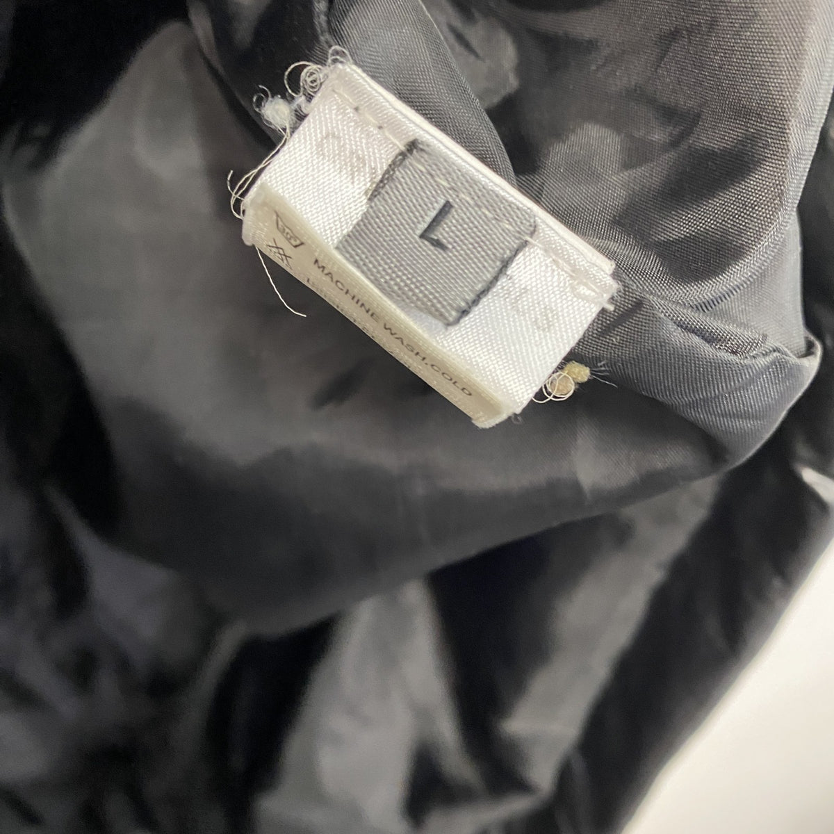 SYNCHRONIZE NEW YORK　シンクロナイズニューヨーク　ダウンジャケット　ダウンコート　黒　ブラック　Lサイズ ダウンアウター レディース ポリエステル 古着