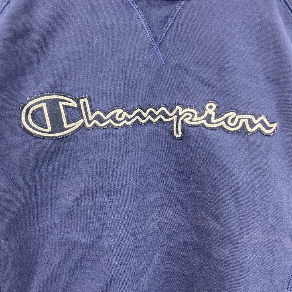 champion　チャンピオン　裏起毛スウェット/トレーナー　紺　ネイビー　Mサイズ　古着
