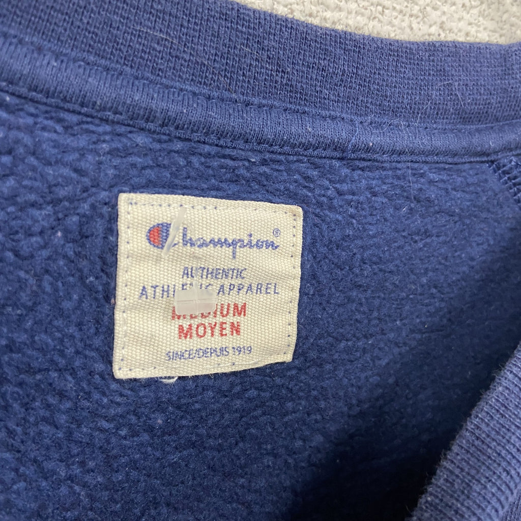 champion　チャンピオン　裏起毛スウェット/トレーナー　紺　ネイビー　Mサイズ　古着