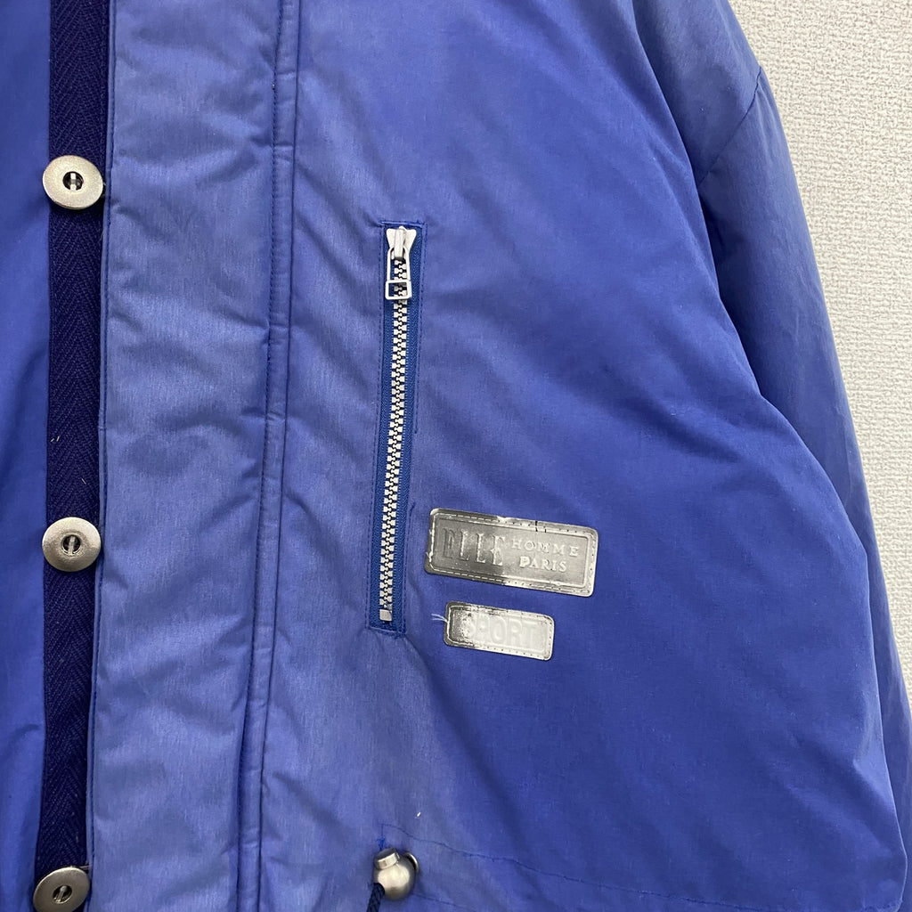 ～00s　ELLE HOMME　エルオム　中綿ジャケット　青　ブルー　Lサイズ ダウン ダウンアウター レディース 古着