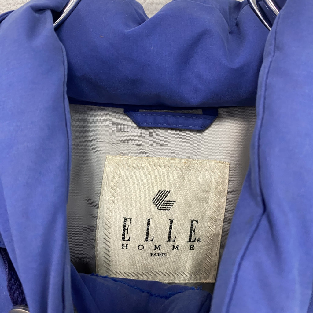～00s　ELLE HOMME　エルオム　中綿ジャケット　青　ブルー　Lサイズ ダウン ダウンアウター レディース 古着