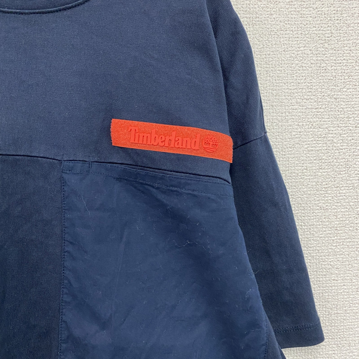 Timberland　ティンバーランド　半袖Ｔシャツ　紺　ネイビー　Mサイズ Tシャツ カットソー メンズ 古着
