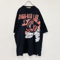 INDIGO-RED　インディゴレッド　半袖プリントＴシャツ　黒　ブラック　2XLサイズ Tシャツ カットソー メンズ 古着