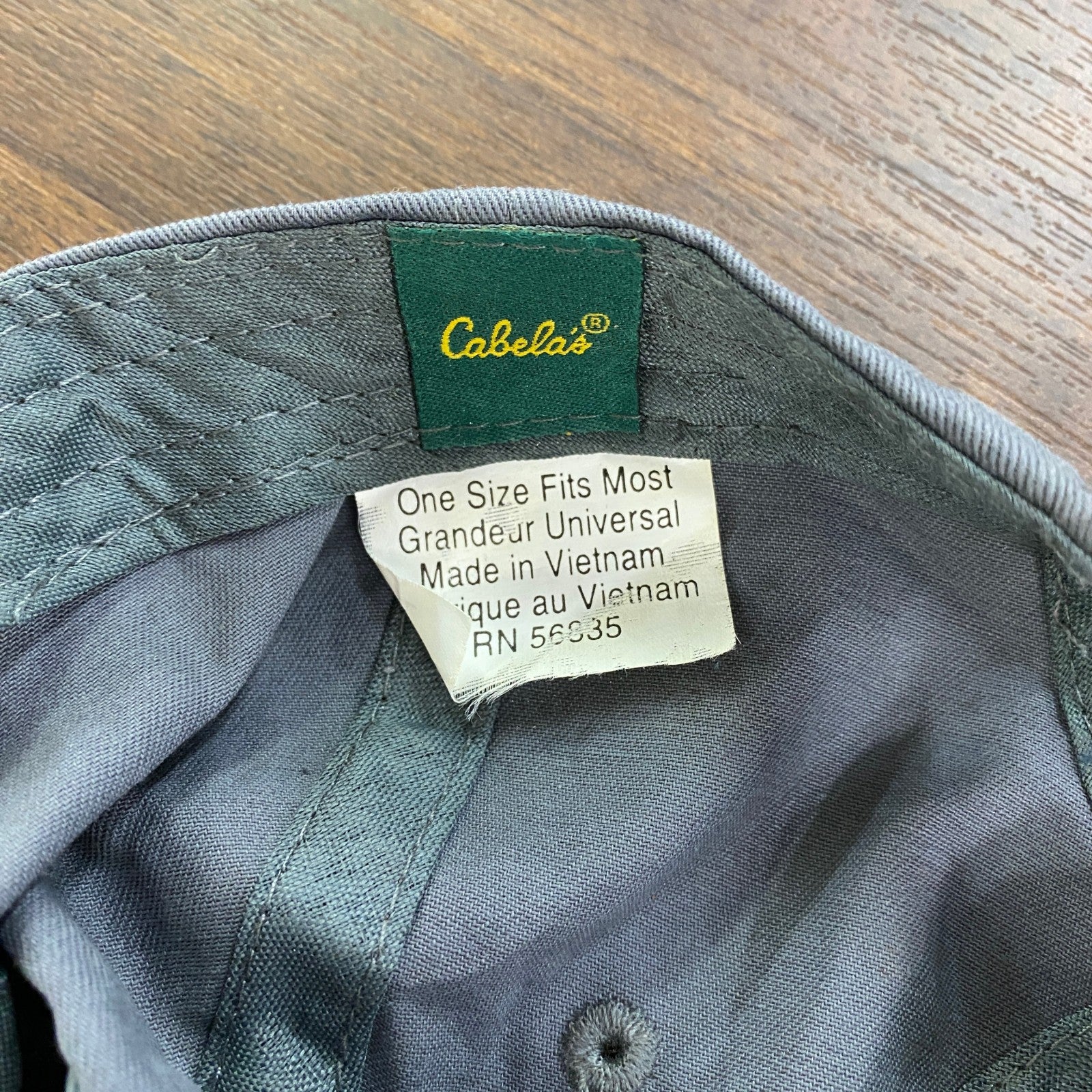 Cabela's　カベラス　6パネルキャップ　ベースボールキャップ　グレー　灰色　ワンサイズ 帽子 レディース 古着