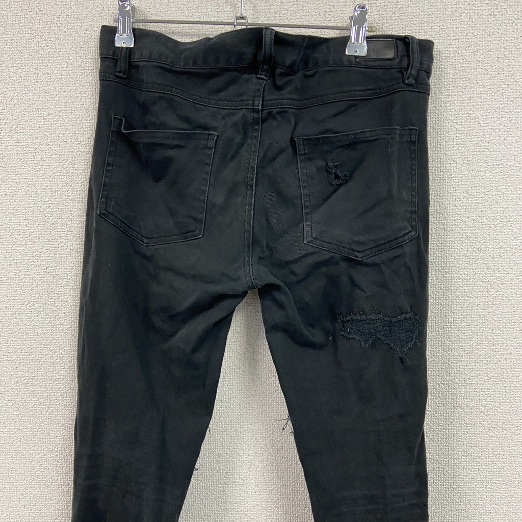 Danke Schon　ダンケシェーン　デニムパンツ/ジーンズ　スキニーパンツ　ジップフライ　黒　ブラック　古着