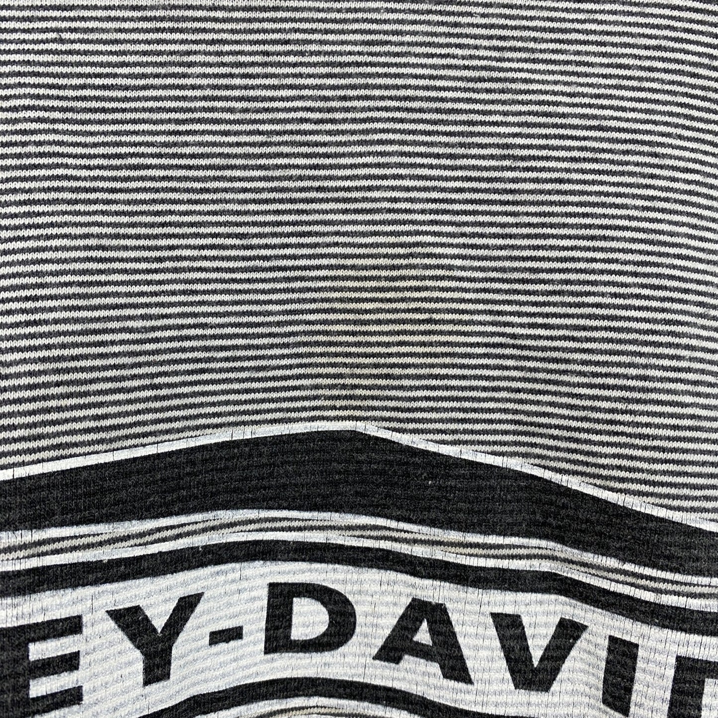 HARLEY DAVIDSON　ハーレーダビッドソン　半袖ボーダーTシャツ　グレー　Lサイズ