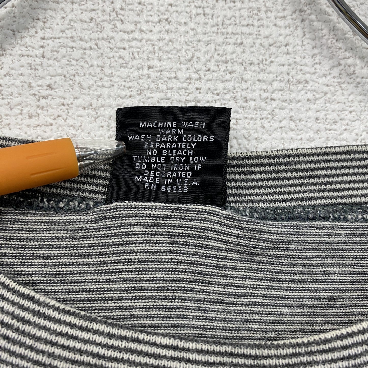 HARLEY DAVIDSON　ハーレーダビッドソン　半袖ボーダーTシャツ　グレー　Lサイズ