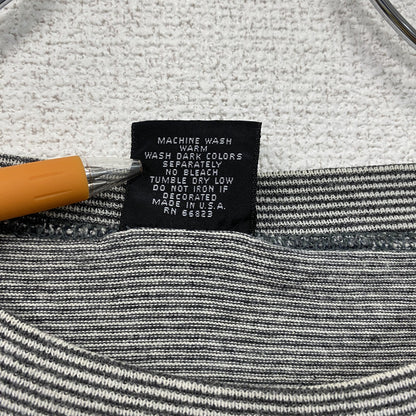 HARLEY DAVIDSON　ハーレーダビッドソン　半袖ボーダーTシャツ　グレー　Lサイズ