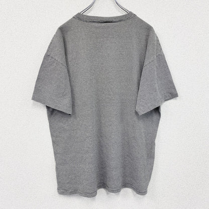 HARLEY DAVIDSON　ハーレーダビッドソン　半袖ボーダーTシャツ　グレー　Lサイズ