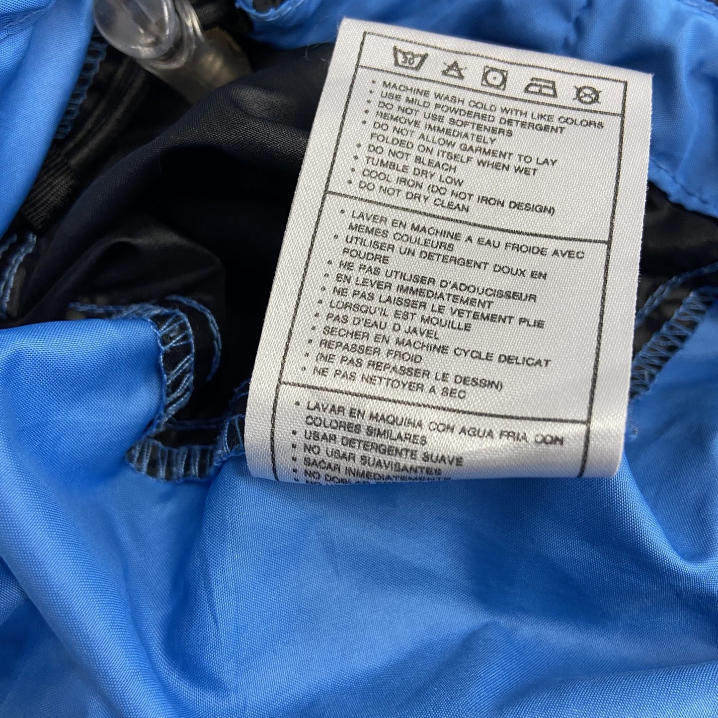 古着 used　NIKE　ナイキ　ハーフジップナイロンジャケット　水色　ライトブルー　Lサイズ