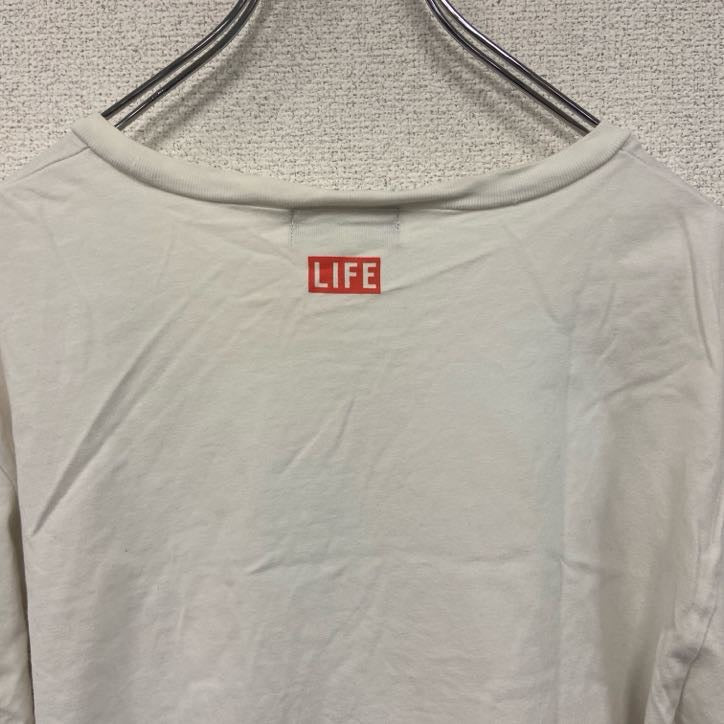 ABAHOUSE　アバハウス　半袖プリントTシャツ　エッフェル塔　トロカデロ広場　白　ホワイト　Mサイズ　　　古着
