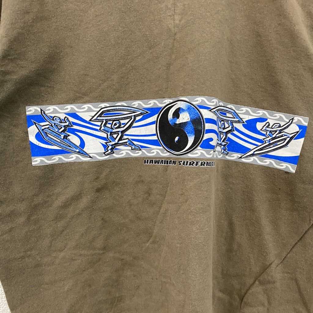 00s　GILDAN　ギルダン　半袖プリントTシャツ　ヴィンテージ　茶色　ブラウン　Lサイズ　古着