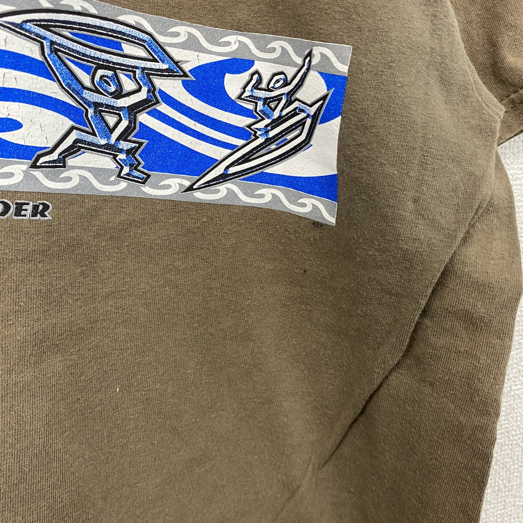 00s　GILDAN　ギルダン　半袖プリントTシャツ　ヴィンテージ　茶色　ブラウン　Lサイズ　古着