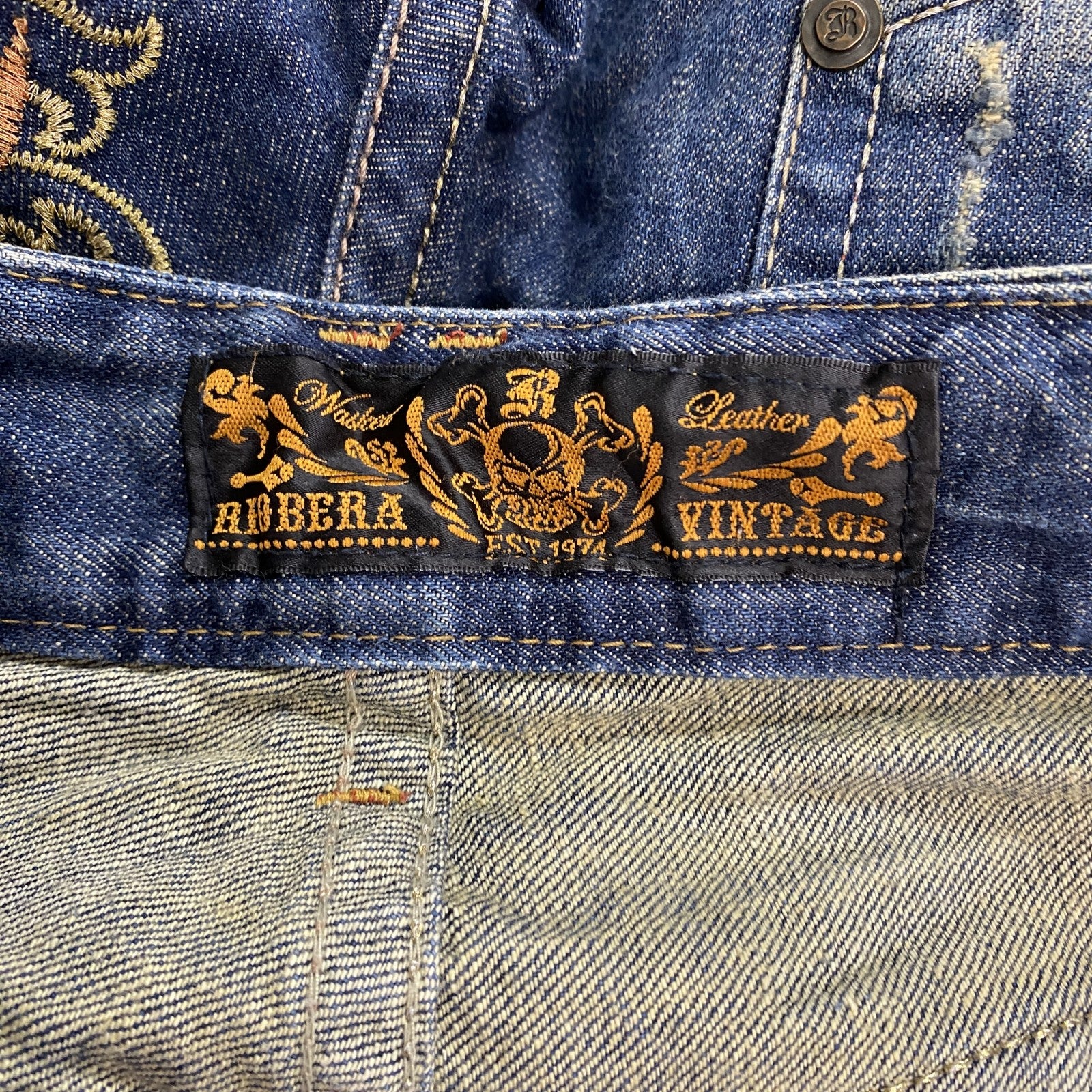 RIOBERA　リオベラ　デニムパンツ/ジーンズ　ジップフライ　インディゴ　29サイズ