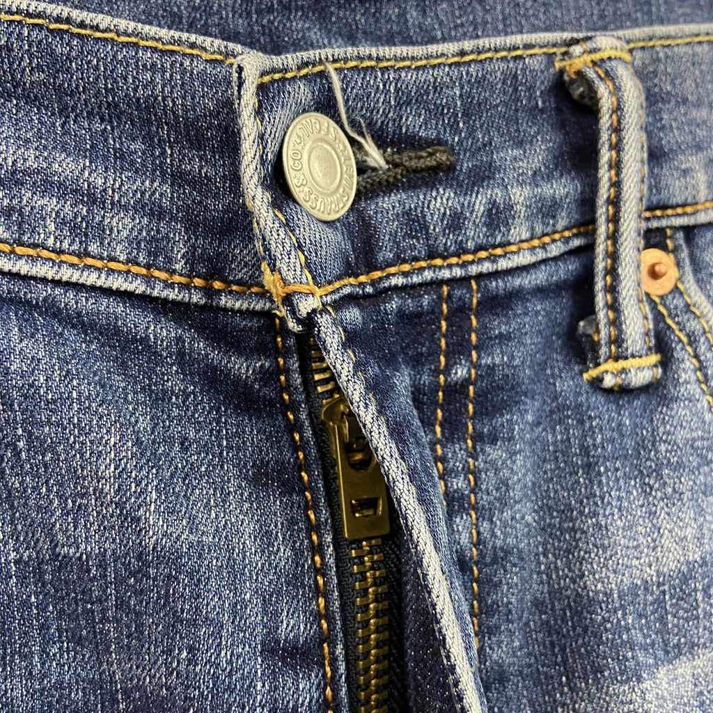 Levi's　リーバイス　デニム/ジーンズ　ジップフライ　インディゴ　W33サイズ メンズ コットン ポリエステル 古着